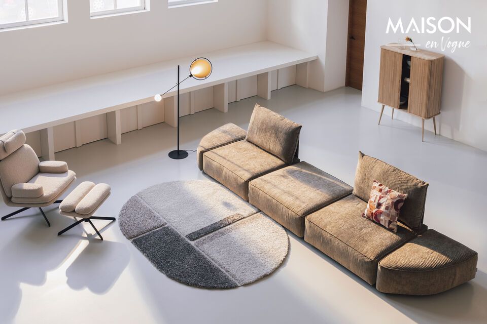 Sie können mit der Anordnung und den Farben spielen, um das perfekte Sofa zu kreieren
