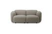 Miniaturansicht 2-Sitzer-Sofa aus grauem Stoff Swell 1