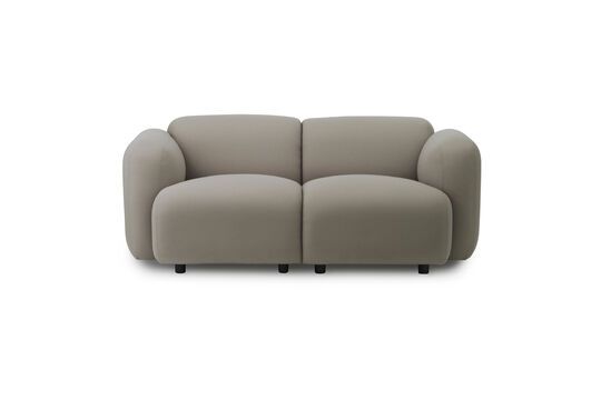 2-Sitzer-Sofa aus grauem Stoff Swell