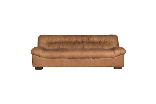 3-Sitzer Sofa aus braunem Rindsleder Clair Douglas