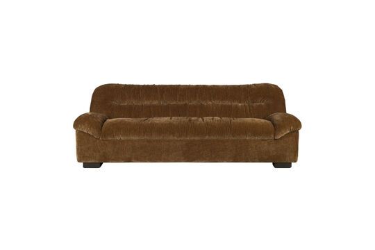 3-Sitzer Sofa aus braunem Samt Douglas