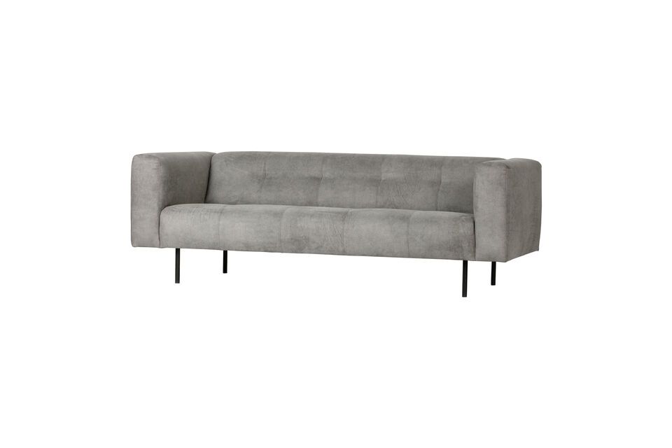 3-Sitzer-Sofa aus hellgrauem Stoff Skin Vtwonen