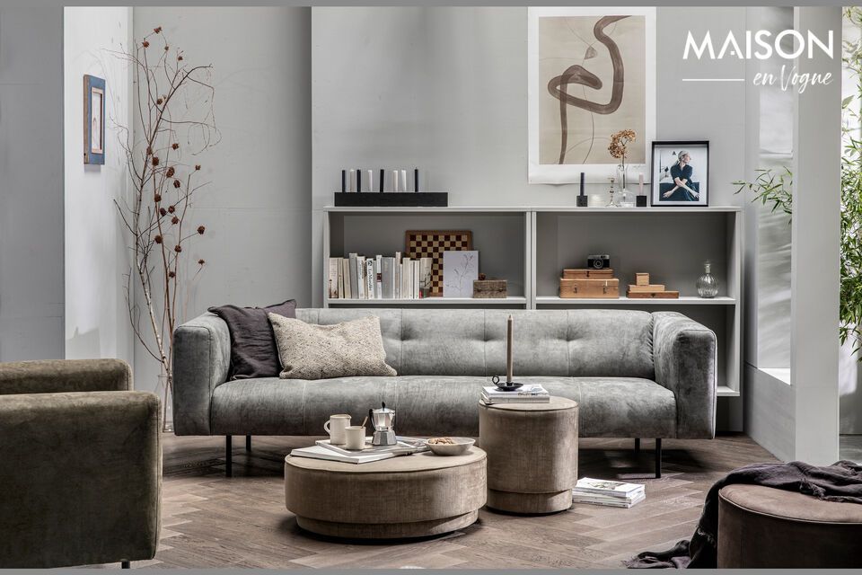 Das SKIN 2,5-Sitzer-Sofa von VTwonen ist die perfekte Wahl für einen Farbtupfer in Ihrem Wohnzimmer