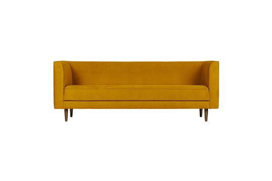 3-Sitzer-Sofa aus ockerfarbenem Samt Studio ohne jede Grenze