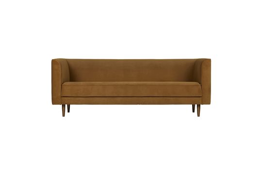 3-Sitzer-Sofa aus zimtfarbenem Samt Studio