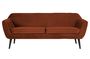 Miniaturansicht 3-Sitzer-Sofa in Terracotta-Velours Rocco ohne jede Grenze