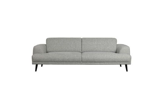 3-Sitzer-Sofa mit aschgrauem Stoffbezug Brush