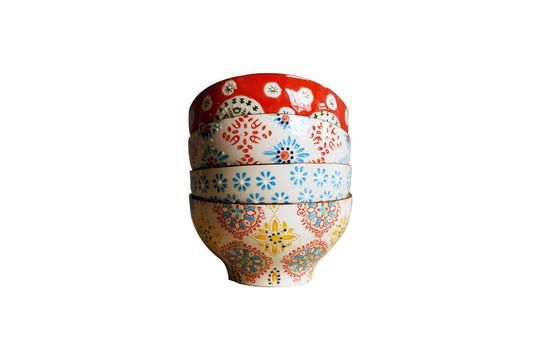 4 bohemian Keramikschalen