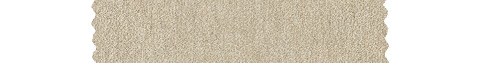 Materialbeschreibung 4-Sitzer-Sofa aus beigem Stoff Hang