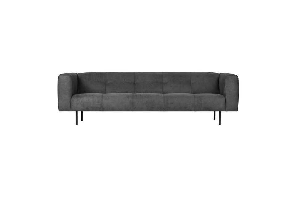 4-Sitzer-Sofa mit dunkelgrauem Stoffbezug Skin Vtwonen