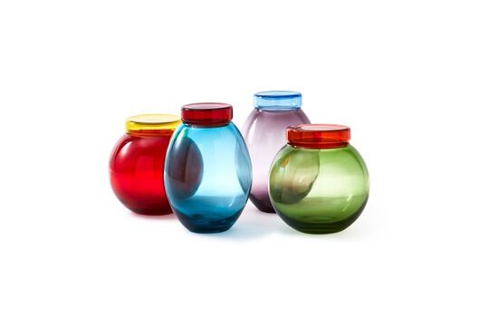 4er-Set Bloated Multicolor Glaskrüge ohne jede Grenze