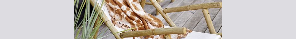 Materialbeschreibung Bambus-Liegestuhl Korfu