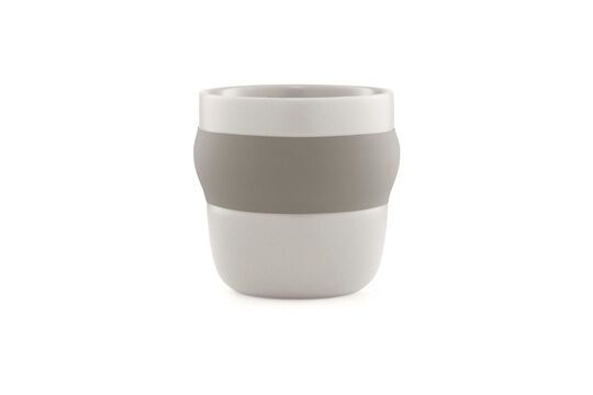 Beigefarbene Keramik-Kaffeetasse Obi ohne jede Grenze