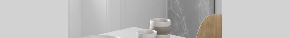Materialbeschreibung Beigefarbene Keramik-Kaffeetasse Obi