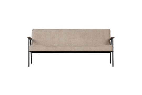 Beigefarbenes Samtsofa Elizabeth