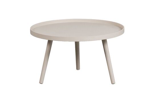 Beiger Beistelltisch aus Holz Mesa