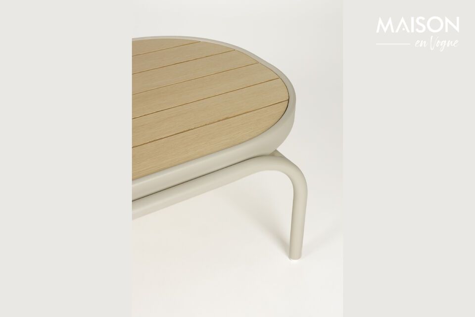 Beiger Gartentisch aus Aluminium Vista - 8