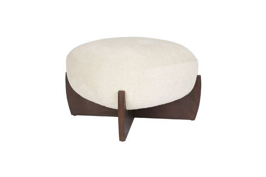 Beiger Pouf aus Stoff Emilius