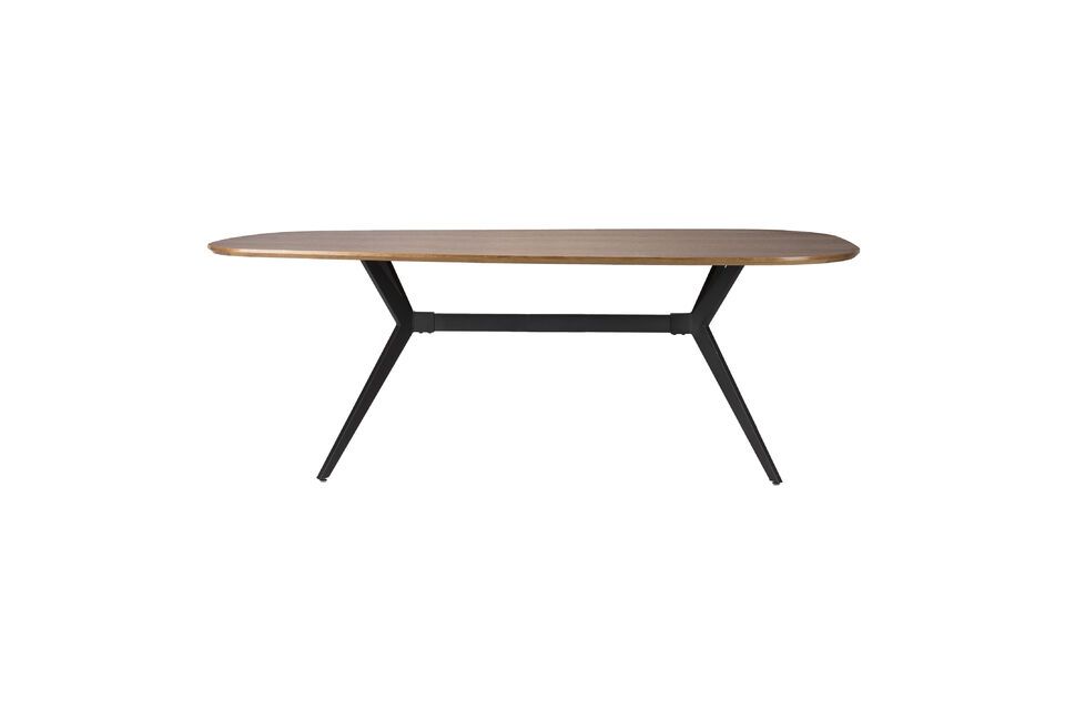 Beiger rechteckiger Esstisch aus Holz Chase White Label