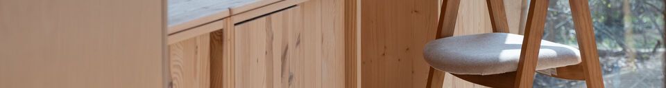 Materialbeschreibung Beiger Stuhl aus Stoff Mads