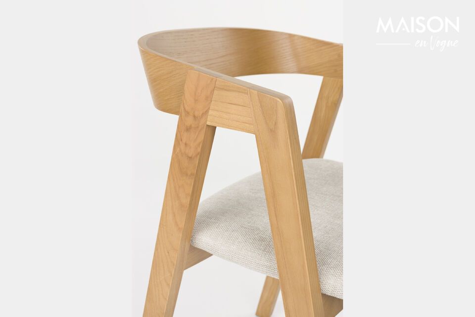Beiger Stuhl aus Stoff Mads - 10