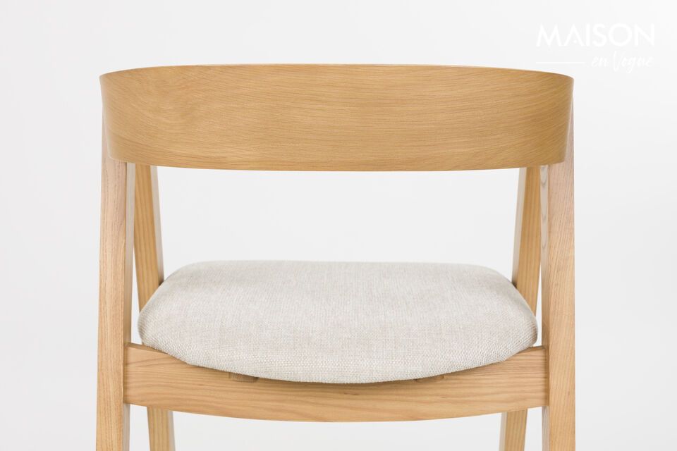 Beiger Stuhl aus Stoff Mads - 12