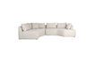 Miniaturansicht Beiges Ecksofa links 5-Sitzer aus Stoff Prosper 1