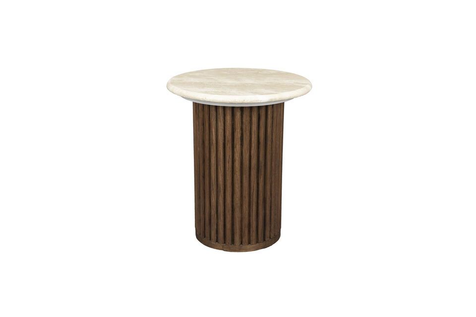 Beistelltisch aus beigem Holz Arda DutchBone