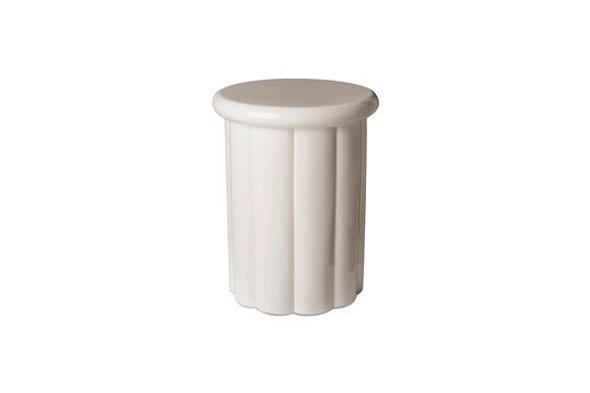 Beistelltisch aus beigem Polyester Roman