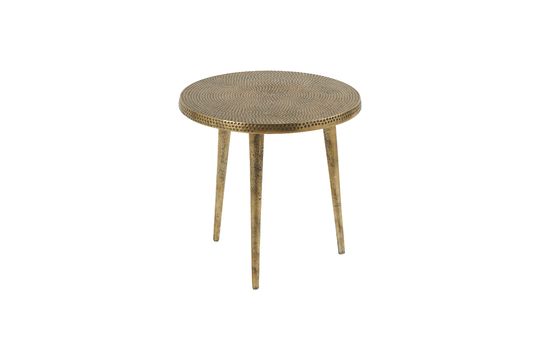Beistelltisch aus goldfarbenem Aluminium Macana