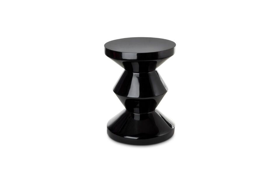 Beistelltisch aus schwarzem Polyester Zig Zag Pols Potten