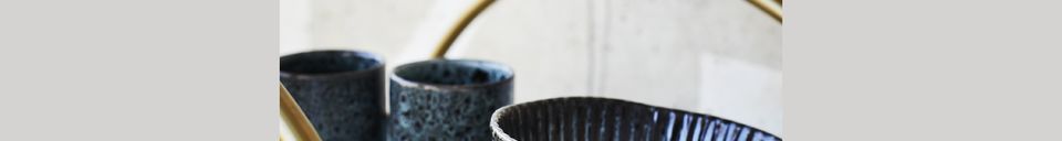 Materialbeschreibung Blaue Keramikschale Tea