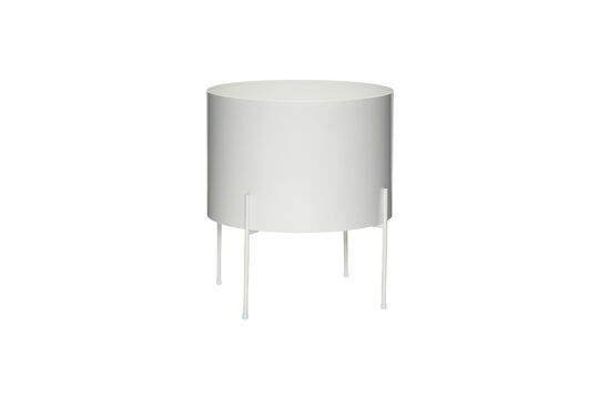 Blumenkasten aus Metall in Hellgrau Airy