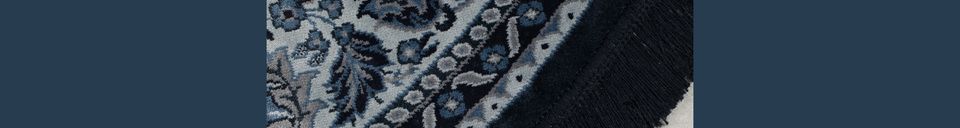 Materialbeschreibung Bodega Teppich blau 175 Zentimeter