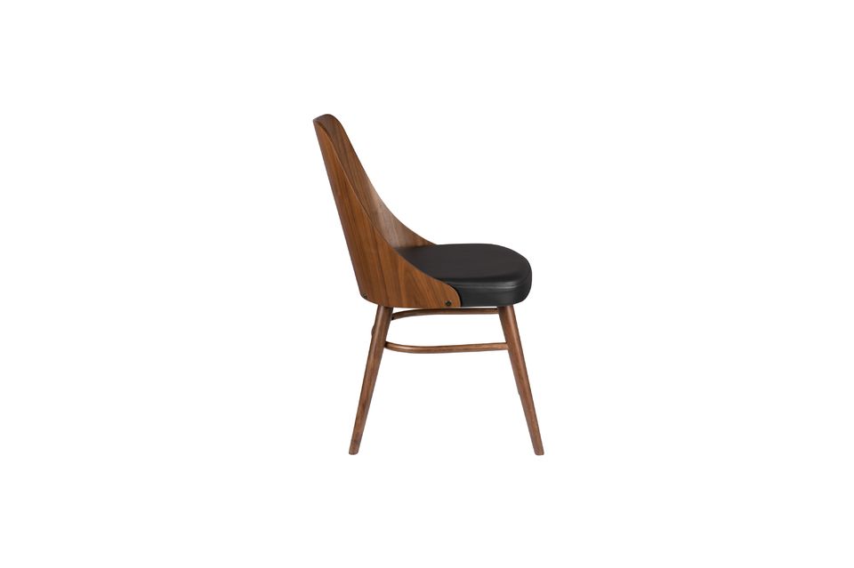 Braun und schwarzer Stuhl Chaya - 10