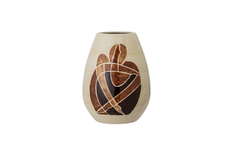 Braune Vase aus Steingut Jona Bloomingville