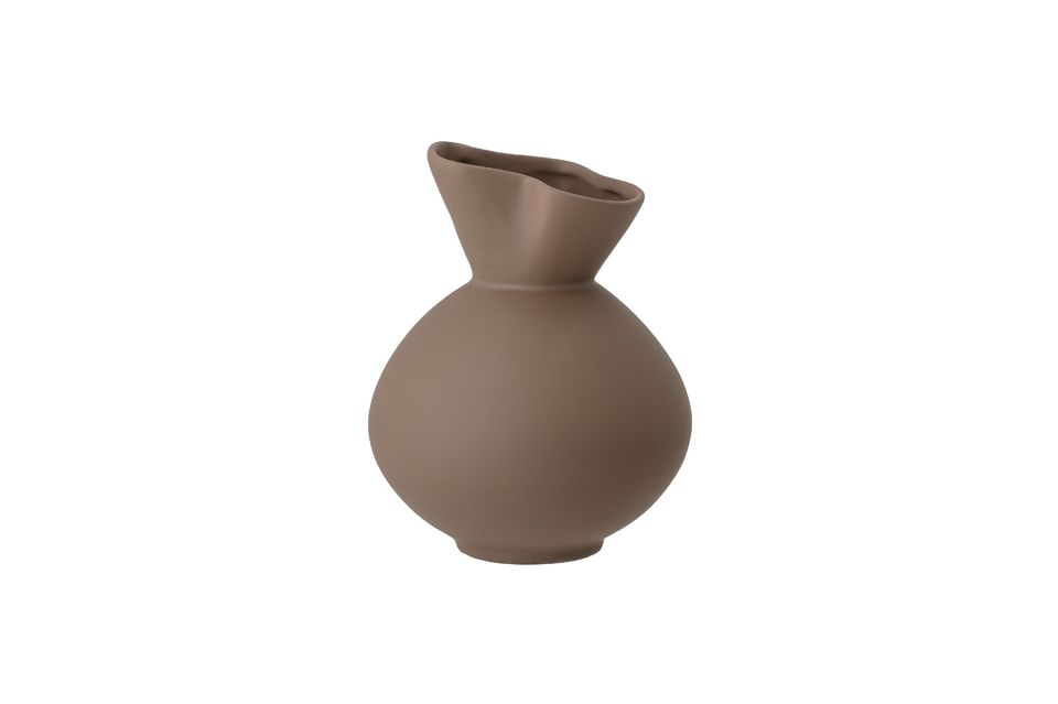 Braune Vase aus Steingut Nicita Bloomingville