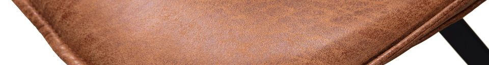 Materialbeschreibung Brauner Ledersessel Swen