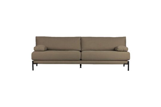 Braunes 3-Sitzer-Sofa aus Stoff Sleeve ohne jede Grenze
