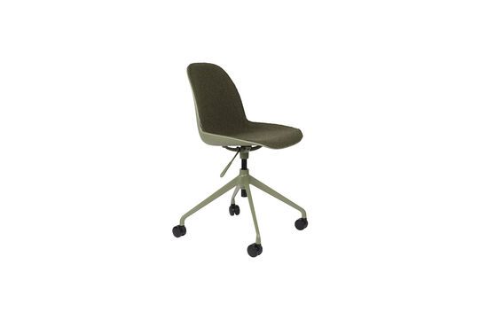Bürostuhl mit Rädern aus grünem Stoff Albert Kuip