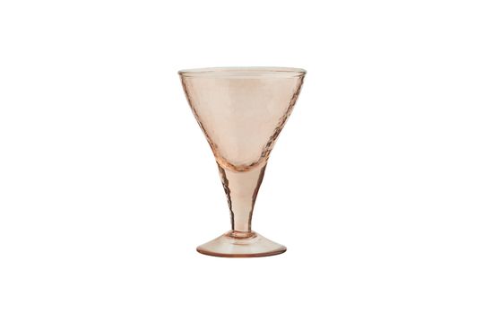 Cocktailglas aus orangefarbenem gehämmertem Glas Marto