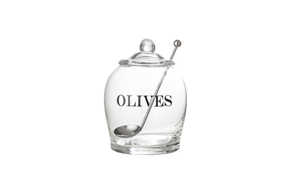 Ein Behälter für Oliven