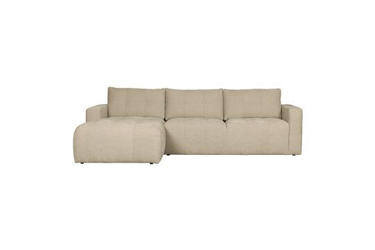 Ecksofa links in Stoff beige Bar