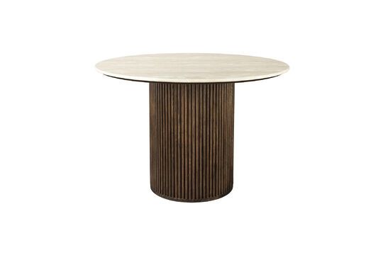 Esstisch aus beigem Holz Arda
