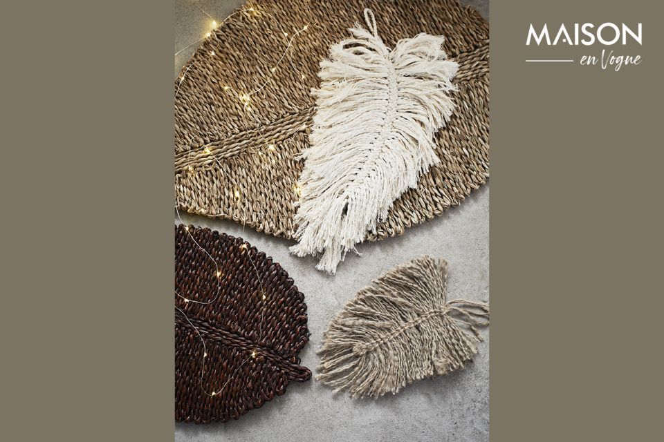 Für einen originellen Deko-Touch in Ihrem Zuhause ist diese Fußmatte aus Seegras perfekt!Ihre