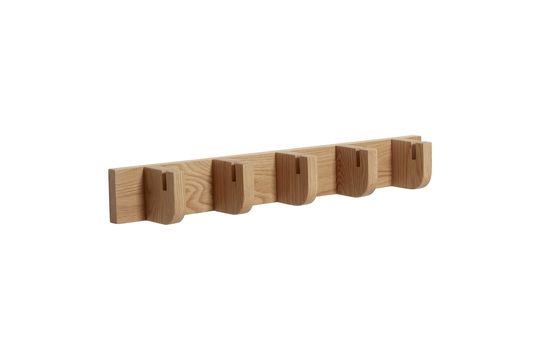 Garderobe mit 5 Haken aus Holz Nomade