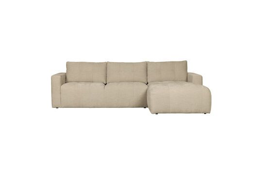 Gerade Ecksofa mit Stoffbezug in Beige Bar ohne jede Grenze