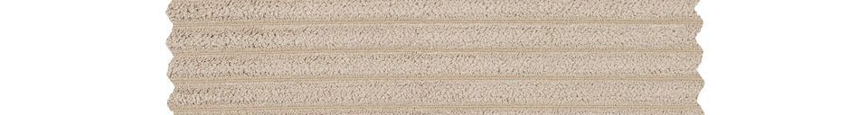 Materialbeschreibung Gerades Ecksofa gerippt beige Bean