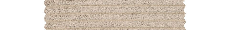 Materialbeschreibung Gerades Ecksofa gerippt beige Bean