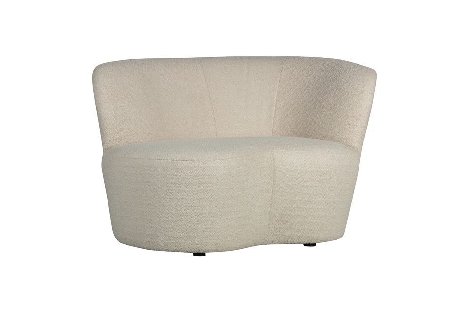 Gerades Sofa aus cremefarbenem Stoff Stone - 3